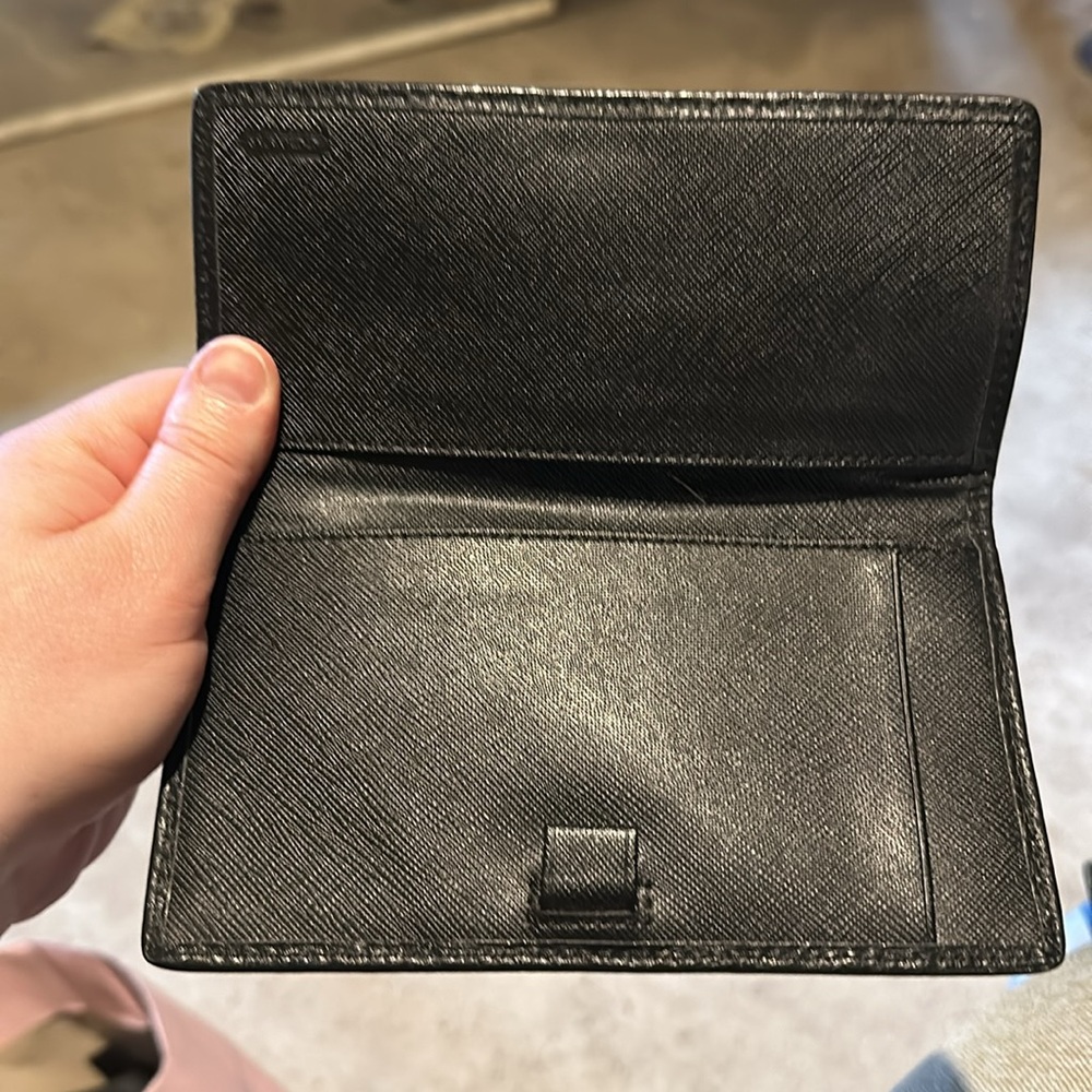 Coach Check Book Holder - Picture 2 of 2